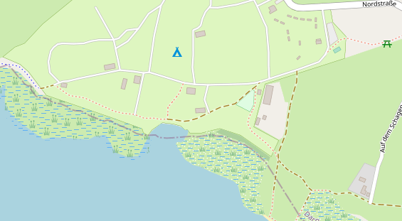 Kiteschule auf Satellitenbild