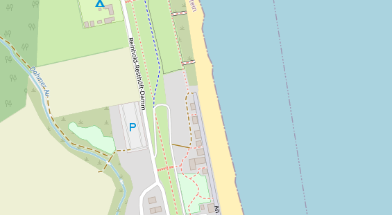 Kiteschule auf Satellitenbild