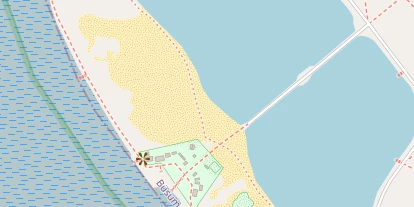 Kitespot auf Satellitenbild
