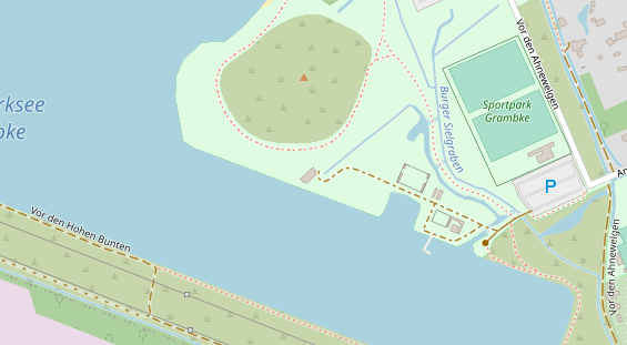 Kiteschule auf Satellitenbild