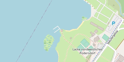 Kiteschule auf Satellitenbild