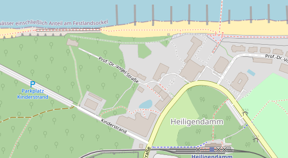 Kiteschule auf Satellitenbild