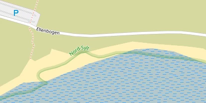 Kitespot auf Satellitenbild
