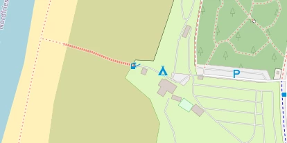 Kiteschule auf Satellitenbild