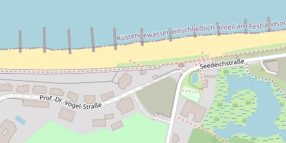 Kiteschule auf Satellitenbild