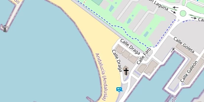 Kitespot auf Satellitenbild