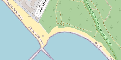 Kitespot auf Satellitenbild