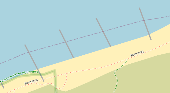 Kitespot auf Satellitenbild
