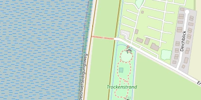 Kitespot auf Satellitenbild