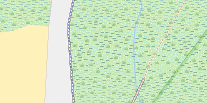 Kitespot auf Satellitenbild