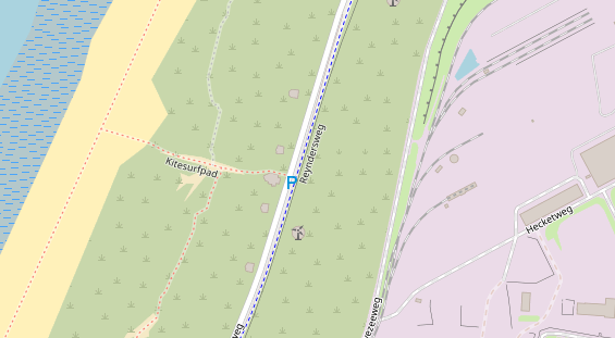 Kiteschule auf Satellitenbild