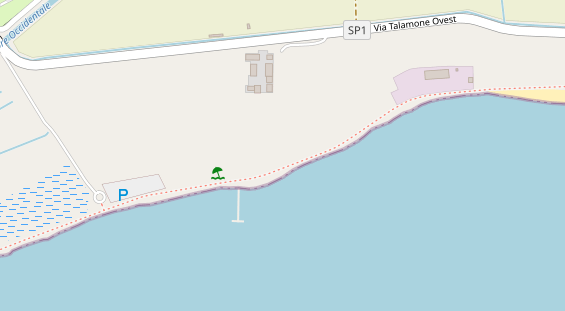 Kiteschule auf Satellitenbild