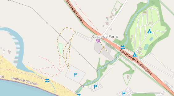 Kiteschule auf Satellitenbild