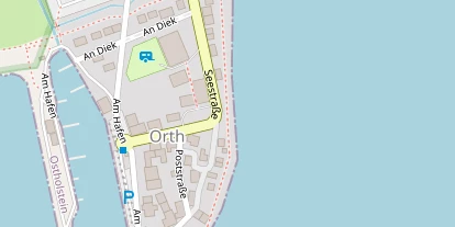 Kitespot auf Satellitenbild