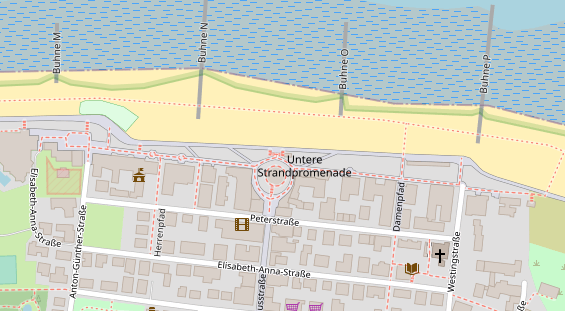 Kiteschule auf Satellitenbild