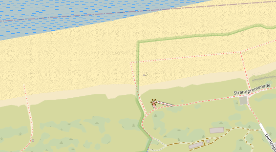 Kiteschule auf Satellitenbild