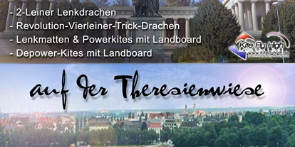 Kite school - Kitematerial (Marken): Ocean Rodeo - Kiten & Drachenfliegen auf der Theresienwiese München - Kite Fly High - Community / Shop / Schule München
