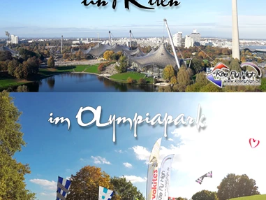 Kitesurf: Kiten & Drachenfliegen im Olypiapark München - Kite Fly High - Community / Shop / Schule München
