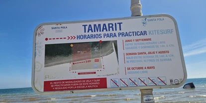 Kiteschule - Start- und Landezone: Große Start- und Landezone - Spanien - Santa Pola, Playa Tamarit