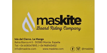 Scuola di aquiloni - Integrierter Kiteshop & Service - Spagna - Maskite